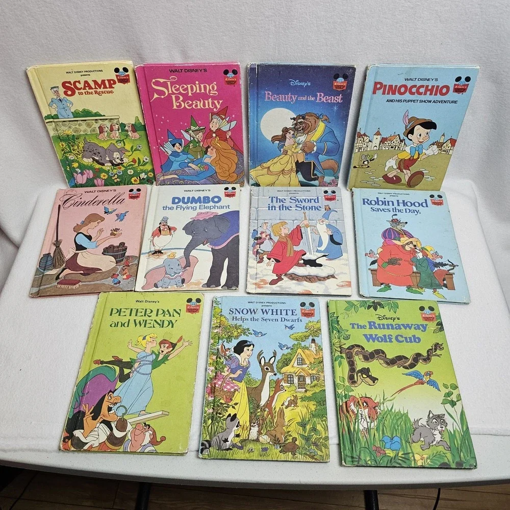 Disney's Wonderful World of Reading Lot of 11 Books vintage 1980s
